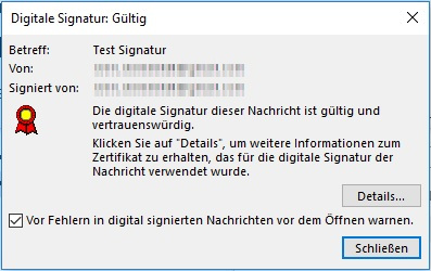 Outlook – Signaturdetails